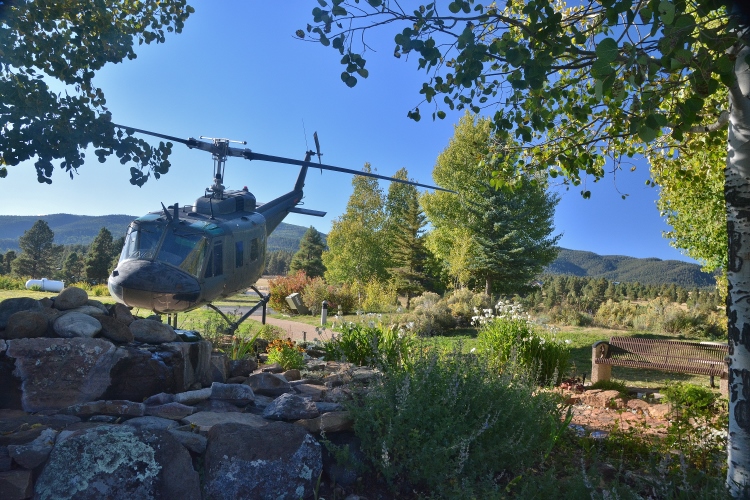 Huey helicopter at Vietnam Veterans Memorial